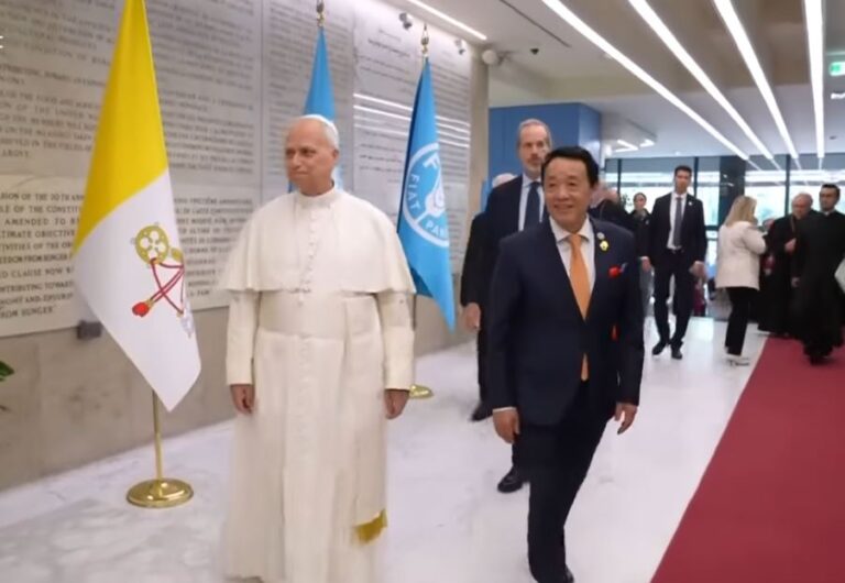 A la Fao, le Pape Léon XIV appelle à ne pas sombrer dans l’apathie face aux défis actuels